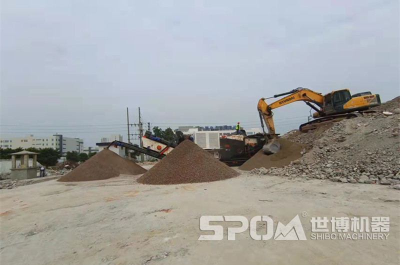 建筑垃圾制砂設(shè)備，移動(dòng)建筑垃圾破碎制砂機(jī)